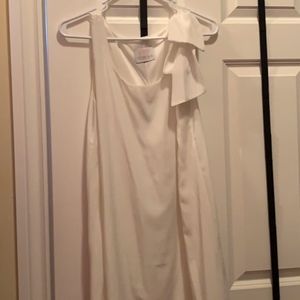 Sleeveless White Dress